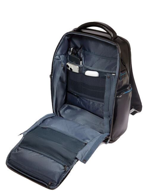 BLUE SQUARE  15,6-Zoll-Laptop-Rucksack aus Leder MAHAGONI - PC-Rucksäcke