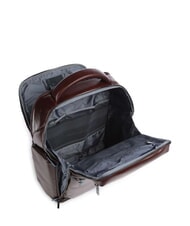 PIQUADRO BLUE SQUARE  15,6-Zoll-Laptop-Rucksack aus Leder MAHAGONI - PC-Rucksäcke - 6