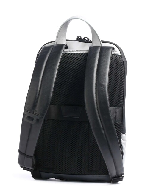 URBAN Laptop-Rucksack 14", aus Leder Grau - PC-Rucksäcke