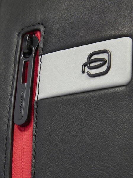 URBAN Laptop-Rucksack 14", aus Leder Grau - PC-Rucksäcke