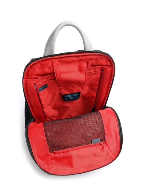 URBAN Laptop-Rucksack 14", aus Leder Grau - PC-Rucksäcke