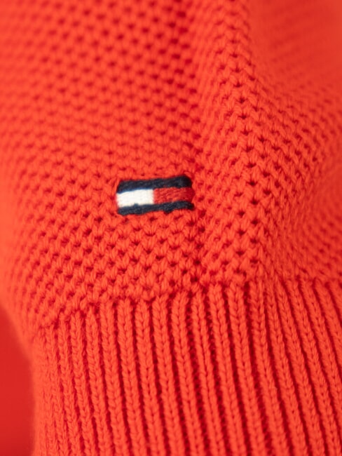 TH KIDS Baumwollpullover für Kinder mit Rundhalsausschnitt tiefrot - Kinderpullover