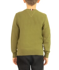 TOMMY HILFIGER TH KIDS Baumwollpullover f&uuml;r Kinder mit Rundhalsausschnitt Putting Gr&uuml;n - Kinderpullover - 2