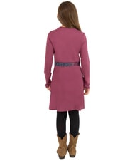 CALVIN KLEIN CK KIDS Langärmeliges Kleid mit elastischem Bund und Logo - Kleider für kleine Mädchen