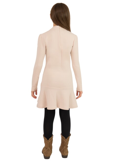 TH KIDS Langärmeliges Kleid für Mädchen Kaschmircreme - Kleider für kleine Mädchen