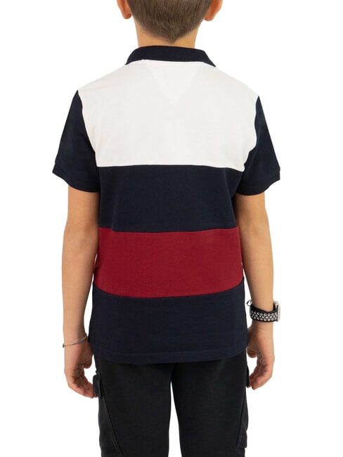 TH KIDS Kurzarm-Poloshirt für Kinder rot / weiß / blau - Kinder-T-Shirt