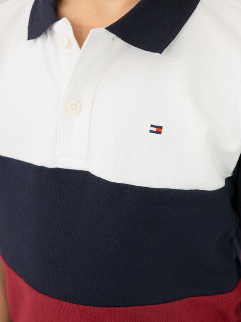 TH KIDS Kurzarm-Poloshirt für Kinder rot / weiß / blau - Kinder-T-Shirt