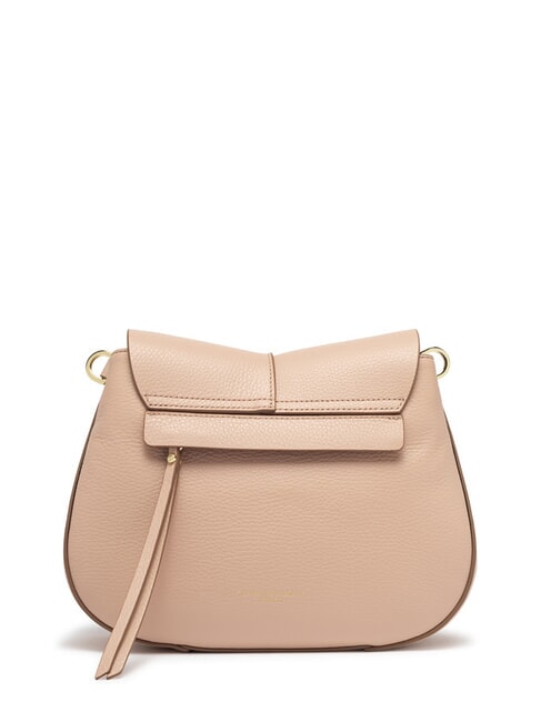 HELENA ROUND Ledertasche mit doppeltem Schultergurt rosa Salz - Damentaschen