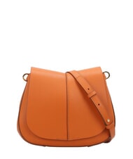 GIANNI CHIARINI HELENA ROUND Ledertasche mit doppeltem Schultergurt würzen - Damentaschen - 2