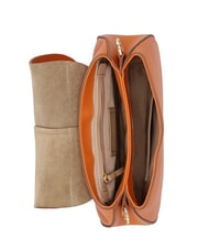 GIANNI CHIARINI HELENA ROUND Ledertasche mit doppeltem Schultergurt würzen - Damentaschen - 5