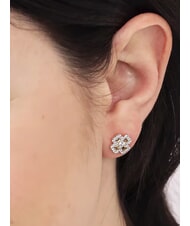 AMEN AMORE Ohrringe in Form eines vierblättrigen Kleeblatts mit Zirkonia - Ohrringe