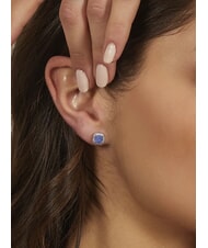 AMEN ICY DIAMONDS Quadratische Ohrhänger mit Zirkonia - Ohrringe