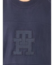 TOMMY HILFIGER TH Baumwollpullover mit Rundhalsausschnitt und Logo Wüstenhimmel/Wüstenhimmel-Monogramm - Herrenpullover - 3