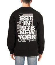 CALVIN KLEIN CK JEANS Sweatshirt mit Rundhalsausschnitt, gro&szlig;em Print und lockerer Passform - Sweatshirts Herren