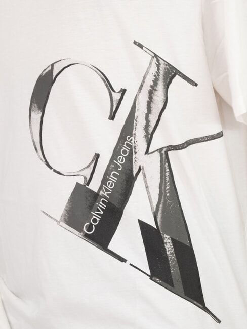 CK JEANS Kurzarm-T-Shirt mit lockerer Passform strahlendes Wei&szlig; - Herren-T-Shirts