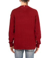 TOMMY HILFIGER TH Baumwollpullover mit Rundhalsausschnitt und Logo Rouge/Desert Sky Monogramm - Herrenpullover - 2