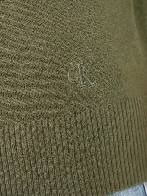 CK JEANS  Dunkelolivgrün - Herrenpullover