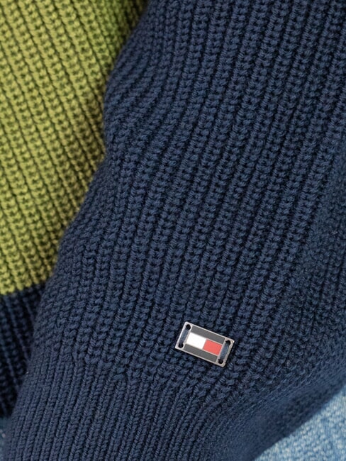 TH Pullover aus Wollmischgewebe mit Rundhalsausschnitt Wüstenhimmel/Putting Green - Herrenpullover