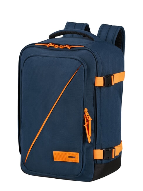 TAKE2CABIN S Underseater-Rucksack ok Ryanair Dunkelmarineblau/Strahlendes Orange - Rucksäcke für Schule &amp; Freizeit