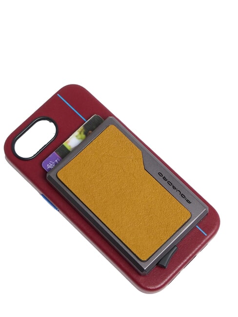 BLACK SQUARE Kartenhalter aus Leder und Aluminium Gelb - Brieftaschen Herren