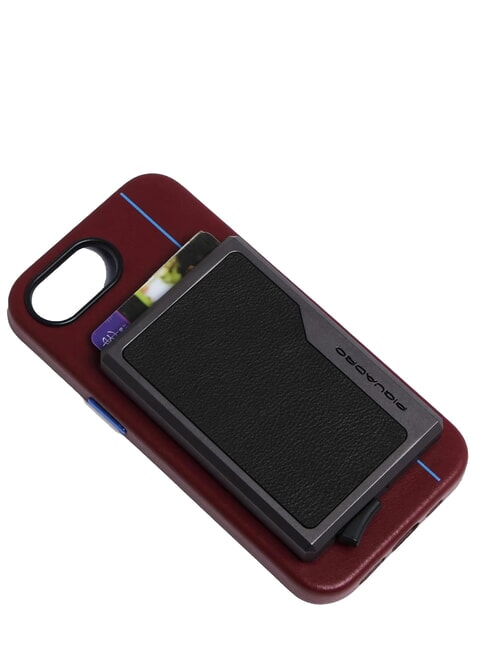 BLACK SQUARE Kartenhalter aus Leder und Aluminium Schwarz - Brieftaschen Herren