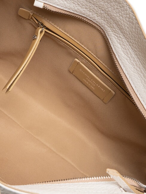 MINERVA Einkaufstasche aus Leder Sand - Damentaschen