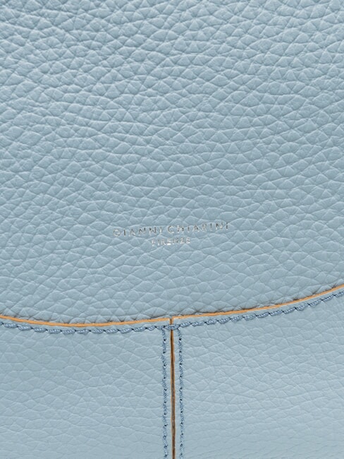 MINERVA Einkaufstasche aus Leder Himmel - Damentaschen