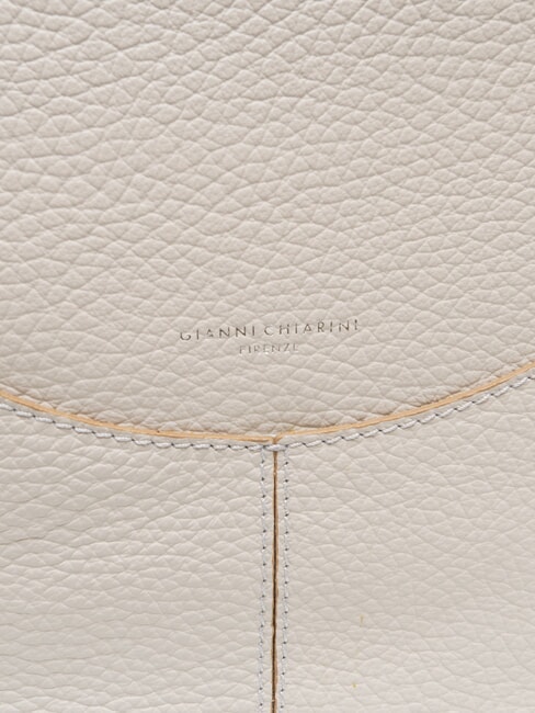 MINERVA Umhängetasche aus Leder Sand - Damentaschen