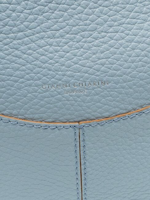 MINERVA Umhängetasche aus Leder Himmel - Damentaschen