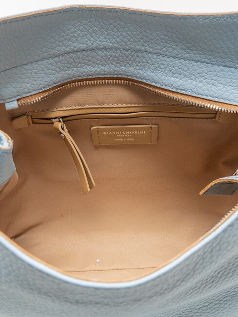 MINERVA Umhängetasche aus Leder Himmel - Damentaschen