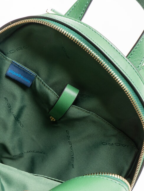 CAMPIONARIO - GEA  Rucksack aus Leder mit Tablet-Halterung GR&Uuml;N - Damentaschen