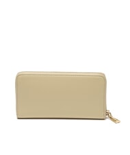 LOVE MOSCHINO SCRIPT Große Geldbörse mit Rundum-Reißverschluss Beige - Brieftaschen Damen - 3