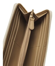 LOVE MOSCHINO SCRIPT Große Geldbörse mit Rundum-Reißverschluss Elfenbein - Brieftaschen Damen - 2