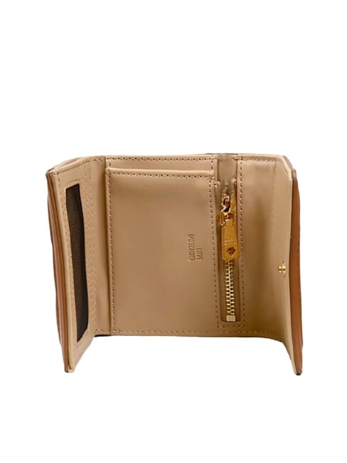 LOVE EMBOSSED Kleine Geldb&ouml;rse Kamel - Brieftaschen Damen