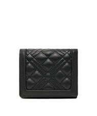 LOVE MOSCHINO QUILTED Kompakte Geldbörse Schwarz Schwarz - Brieftaschen Damen - 3