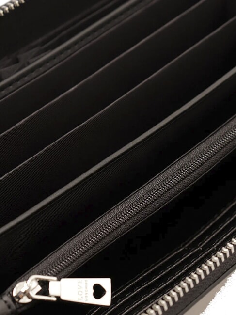 LAMINATED BOLD LOVE Große Geldbörse mit Armband Schwarz Schwarz - Brieftaschen Damen