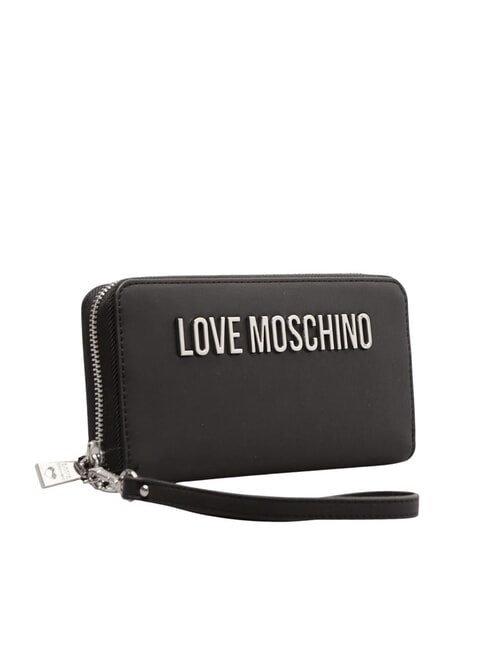 LAMINATED BOLD LOVE Große Geldbörse mit Armband Schwarz Schwarz - Brieftaschen Damen