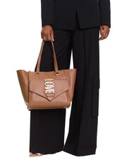 LOVE MOSCHINO LOVEBUG Schultertasche mit Fach Kamel - Damentaschen - 6