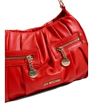 LOVE MOSCHINO BAGGY Schultertasche mit F&auml;chern ROT - Damentaschen - 3