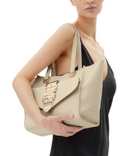 LOVE MOSCHINO LOVEBUG Schultertasche mit Fach Elfenbein - Damentaschen - 5