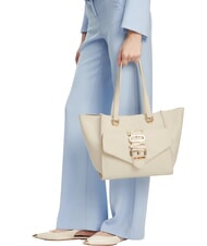 LOVE MOSCHINO LOVEBUG Schultertasche mit Fach Elfenbein - Damentaschen - 6