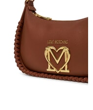 LOVE MOSCHINO BRAIDED Umhängetasche Kamel - Damentaschen - 4