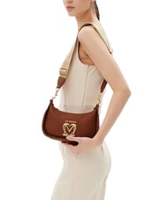 LOVE MOSCHINO BRAIDED Umhängetasche Kamel - Damentaschen - 6