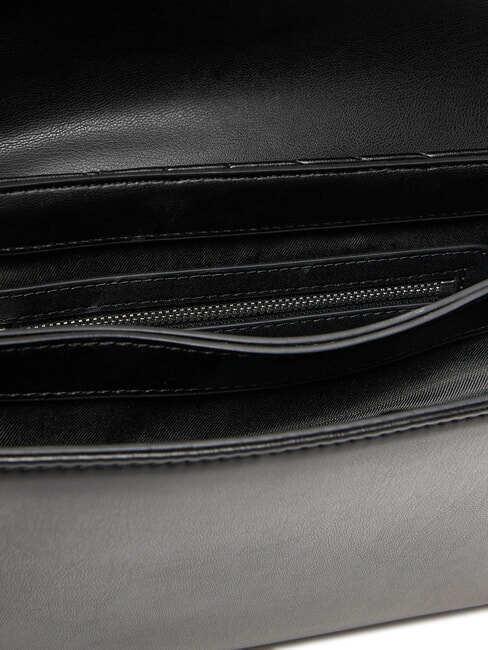 QUILTED Schultertasche mit Kette Schwarz Schwarz - Damentaschen