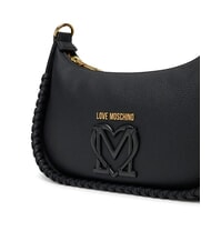 LOVE MOSCHINO BRAIDED Umhängetasche Schwarz - Damentaschen - 3