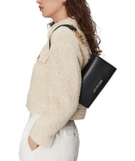 LOVE MOSCHINO JEWEL Schultertasche mit Klappe Schwarz - Damentaschen - 5