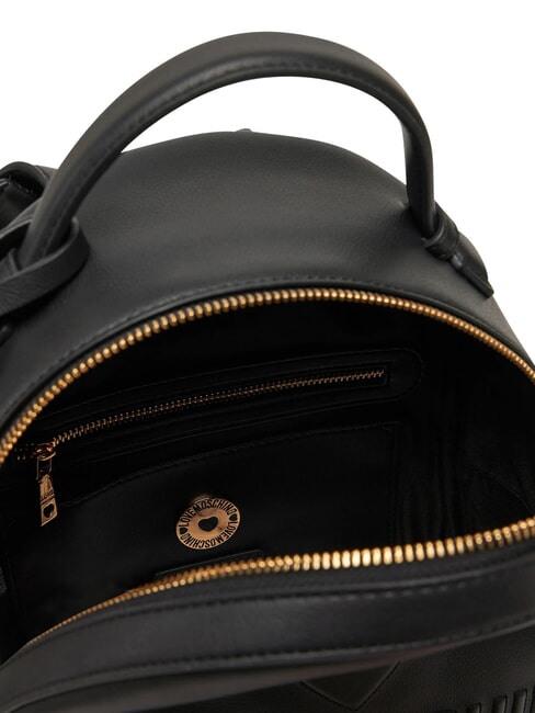 LOVE EMBOSSED Rucksack mit gesticktem Logo Schwarz - Damentaschen