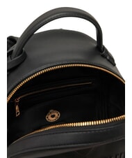 LOVE MOSCHINO LOVE EMBOSSED Rucksack mit gesticktem Logo Schwarz - Damentaschen - 5