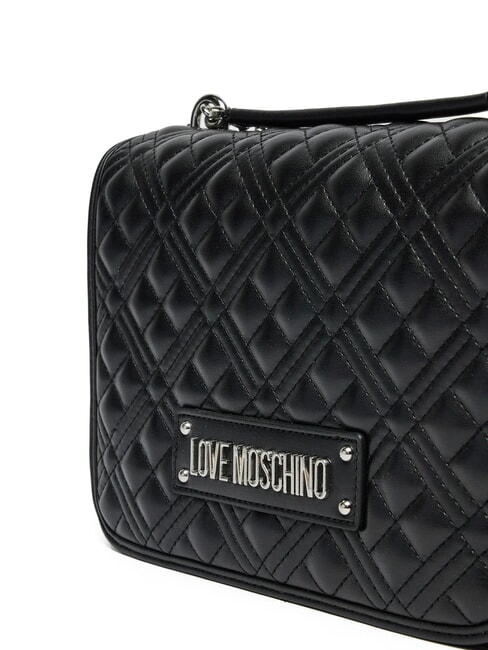 QUILTED Schultertasche, Umhängetasche Schwarz Schwarz - Damentaschen