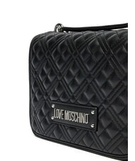 LOVE MOSCHINO QUILTED Schultertasche, Umhängetasche Schwarz Schwarz - Damentaschen - 3
